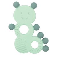 NATTOU Hryzačka silikónová s výstupkami bez BPA húsenica 1×1ks