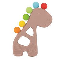 NATTOU Hryzačka silikónová s výstupkami bez BPA žirafa 1ks