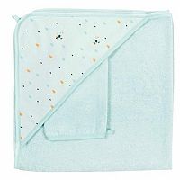 NATTOU Osuška s kapucňou Tim&Tiloo 1×1 ks, osuška