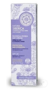 NATURA SIBERICA RHODIOLA ROSEA Day Cream denný krém ochranný, hydratačný, z rozchodnice ružovej, na citlivú pleť 1x50 ml