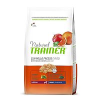 Natural Trainer Ad Med Čerstvé Kura 1×12 kg, granule pre dospelé psy stredných plemien