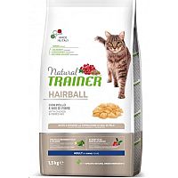 Natural Trainer Cat Hairball Kuracie 1×1,5 kg, granule pre dospelé mačky