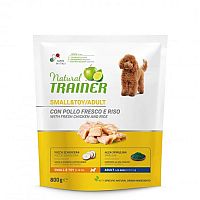Natural Trainer Small&Toy Ad Kura a ryža 1×800 g, granule pre dospelé psy malých plemien