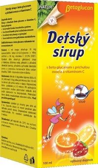 NATURES BETAGLUCAN DETSKÝ SIRUP s príchuťou ovocia a vitamínom C, 1x100 ml