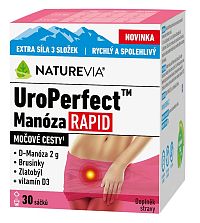 NATUREVIA Uroperfect manóza RAPID 1×30 ks, rýchly účinok