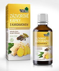 Naturprodukt Zázvorové kvapky s kardamómom 50 ml