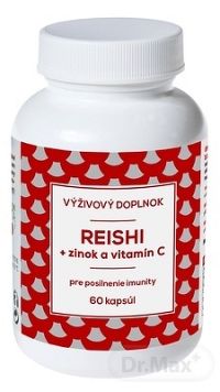 NATURVITA REISHI + zinok a vitamín C 1×60 cps, výživový doplnok