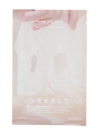 Needly Peony Jelly Mask rozjasňujúca plátienková maska s hydratačným účinkom 33 ml