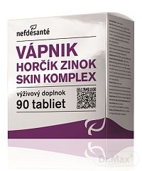nefdesanté VÁPNIK HORČÍK ZINOK SKIN KOMPLEX tbl 9x10 (90 ks)
