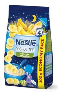 Nestlé Mliečna kaša BANÁNOVÁ - Dobrú noc 1×300 g, mliečna kaša, od ukončeného 4. mesiaca