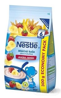 Nestlé Mliečna kaša JAHODA - BANÁN 1×300 g, mliečna kaša , od ukončeného 6. mesiaca