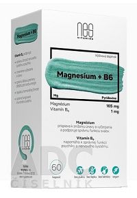 nesVITAMINS Magnesium 165 mg + B6 1 mg 1×60 cps, výživový doplnok