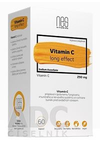nesVITAMINS Vitamin C 250 mg (long effect) 1×60 cps, vitamín c