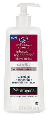 NEUTROGENA NR Intenziv. regeneračné telové mlieko pre citlivú pokožku, 1x250 ml