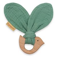 New Baby detské hryzátko s vtáčikom Bird mint