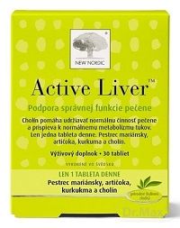 NEW NORDIC Active Liver 1×30 tbl, výživový doplnok