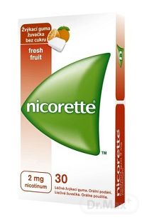 Nicorette Freshfruit Gum 2 mg gum med 1x30 ks