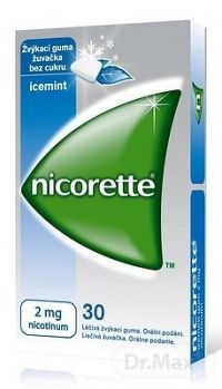 Nicorette Icemint Gum 2 mg gum med (blis.PVC/PVDC/Al) 1x30 ks