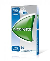 Nicorette Icemint Gum 4 mg gum med (blis.PVC/PVDC/Al) 1x30 ks