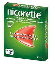 Nicorette invisipatch 10 mg/16 h transder. náplasť 1×7 ks, liečba závislosti