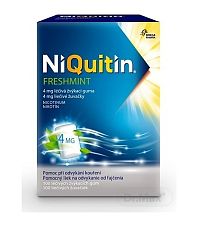 NiQuitin Freshmint 4 mg liečivé žuvačky gum med (blis.PVC/PVDC/Al) 1x100 ks