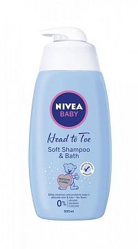 NIVEA BABY Jemný kúpeľ a šampón 1x500 ml