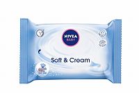 NIVEA Baby Soft&Cream 20 kusov - čistiace obrúsky