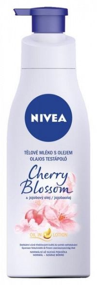 NIVEA Cherry Blossom & Jojoba Oil 200 ml telové mlieko s olejom