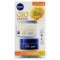 Nivea Energizujúci denný + nočný krém proti vráskam Q10 2x50ml