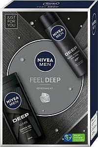 Nivea Men Box Deo Deep 1set 1×1 set, darčekové balenie kozmetiky