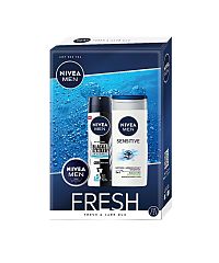 NIVEA MEN BOX Fresh & Care DUO 1×1 set, darčekové balenie