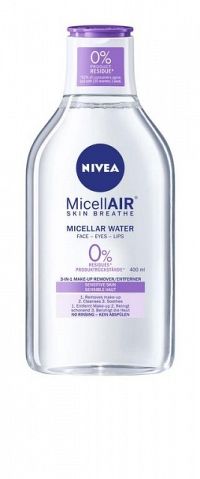 NIVEA Micelárna voda MicellAIR Sensitive upokojujúca, all in 1, 1x400 ml