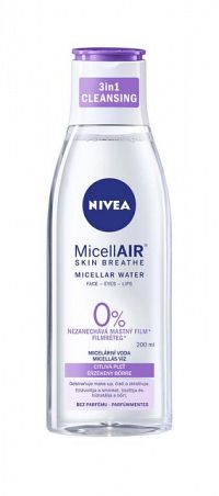 NIVEA Micelárna voda MicellAIR Sensitive upokujujúca, all in 1, 1x200 ml