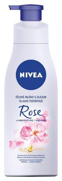 Nivea Rose telové mlieko s olejom Ruža & arganový olej 200 ml