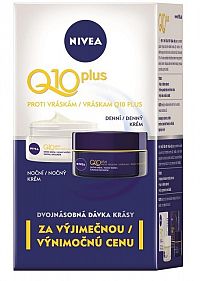 NIVEA Spevňujúci denný+nočný krém Q10 1 set (50 ml + 50 ml)