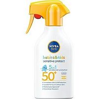 Nivea Sun Detský sprej pump Sensitive OF50+ 1×270 ml, detský sprej