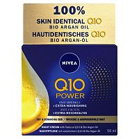 NIVEA Výživný nočný krém proti vráskam Q10 50m 50 ml
