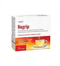 Nogrip 500 mg/200 mg/25 mg horúci nápoj pri chrípke a nachladnutí, 14 vreciek