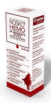 NOSKO HEMO na okamžité zastavenie krvácania z nosa 2x5 ml Gél na okamžité zastavenie krvácania z nosa 2x5 ml