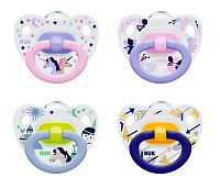 NUK CUMLÍK CLASSIC HAPPY DAYS V1-Silikón utišujúci, veľkosť 1 (0-6 mesiacov), rôzne farby, 1x1 ks