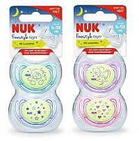 Nuk cumlík Freestyle Night silikón 2 ks box modrá