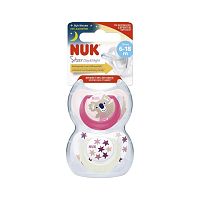NUK CUMLIK STAR DEN & NOC 6-18M 2KS 1×2 ks, cumlík 6-18m