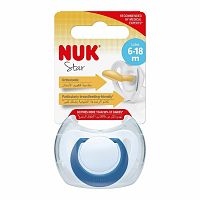 NUK CUMLIK STAR LATEX 6-18M BOX 1KS 1×1 ks, cumlík 6-18m