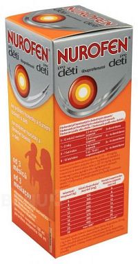 NUROFEN pre deti sus por (fľ.PET hnedá) 1x100 ml