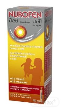 NUROFEN pre deti sus por (fľ.PET hnedá) 1x200 ml
