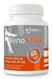 NUTRICIUS VenoSTOP 1×60 tbl (Diosmín 450 mg + Hesperedín 50 mg)