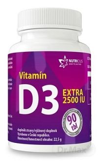 Nutricius Vitamín D3 EXTRA 2500IU 90 tabliet