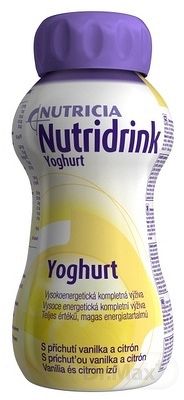 NUTRIDRINK YOGHURT tekutá výživa s príchuťou vanilka a citrón 4x200 ml