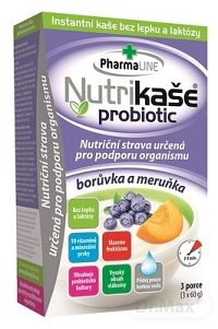 Nutrikaša probiotic - čučoriedka a marhuľa 3×60 g, bez gluténu a laktózy