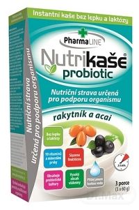 Nutrikaša probiotic - rakytník a acai 3×60 g, bez gluténu a laktózy